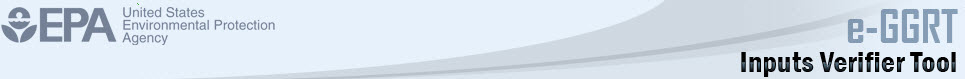 EPA e-GGRT Inputs Verifier Tool (IVT) Banner